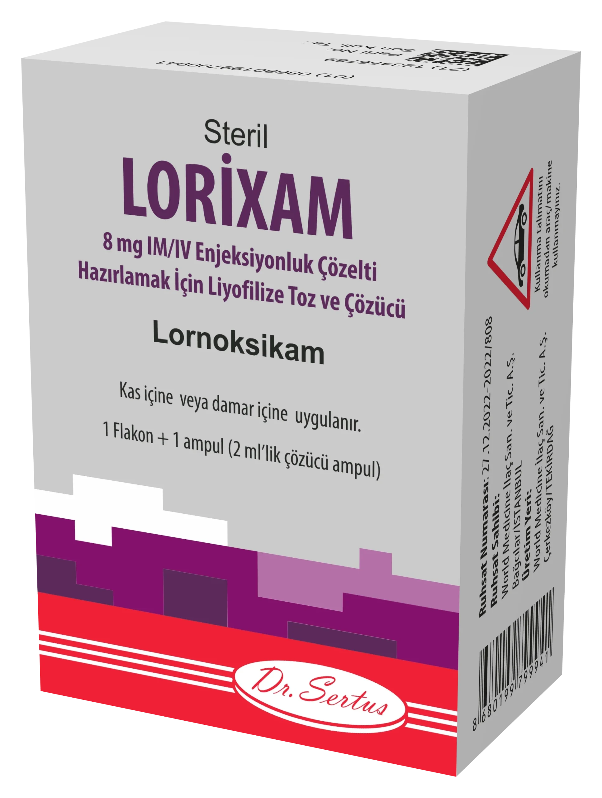 Anasayfa 9 Dr. Sertus Lorixam 8 Mg Flakon